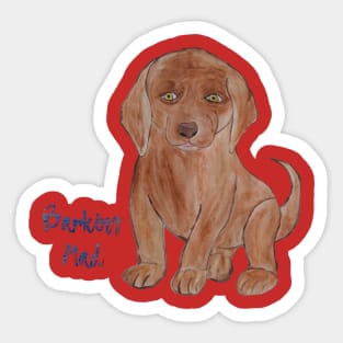 Barking Mad - Dog Sticker